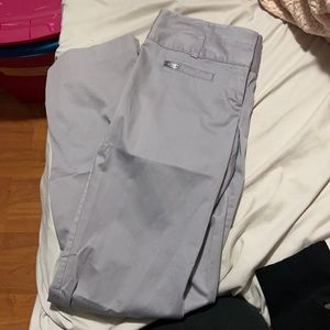 Grey business trousers